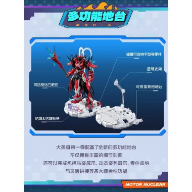 Set 6 hộp Blind Box Lắp Ráp, Mô hình lắp ráp Anh Hùng Đầu Tiên Của Tôi MOTO NUCLEAR-Fox Gundam Store