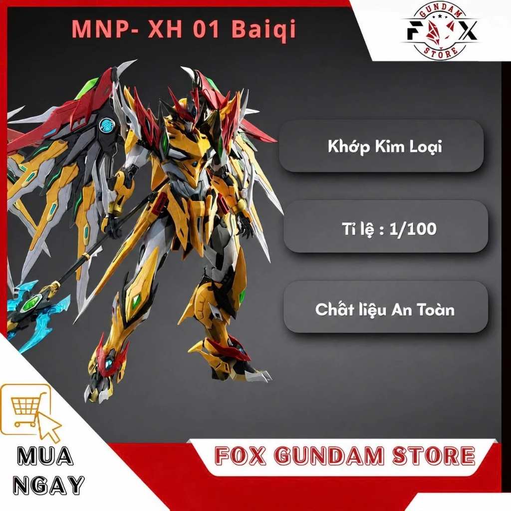 Mô hình lắp ráp 1/100 MNP-XH01 Baiqi Bạch Khởi chính hãng | Fox Gundam Store