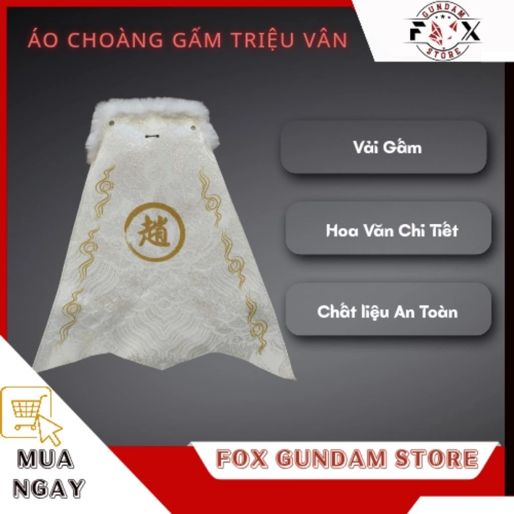 ÁO CHOÀNG GẤM TRIỆU VÂN - WHITE VER